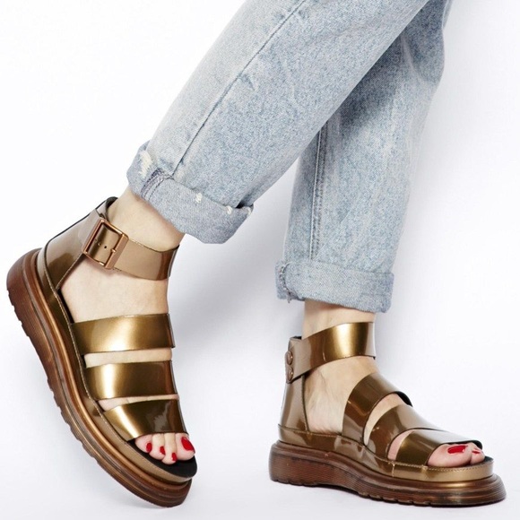 Dr Martens Clarissa platform sandle in bronze *rare limited edition, never worn - Picture 6 of 6